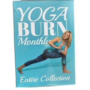 Yoga Burn Monthly NIB DVD Set Entire Collection, 6-Month Exercise Plan